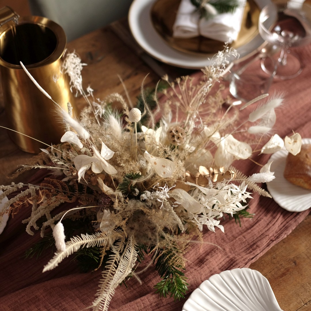 Créer un centre de table de fleurs séchées pour Noël – Life and Style